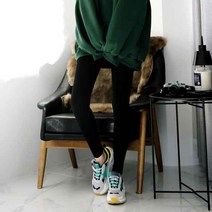면스판 빅사이즈 레깅스 무지 기본 코튼 10부 여성 쫄바지_5843