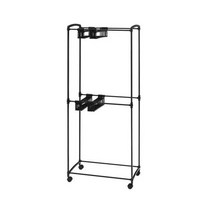 아이템톡 꾸안꾸 논슬립 바지걸이 카트형 2단 국내생산, 45p, 블랙