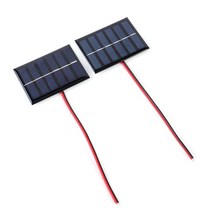 태양광 모듈 1/2Pcs 미니 태양 전지 패널 1W 3V 100MA 작은 다결정 보드 야외 DIY 휴대 전화 충전기, [02] 2Pcs