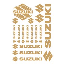 스즈키 로고 데칼 스티커 오토바이 바이크 suzuki 튜닝 스티커, 메탈골드