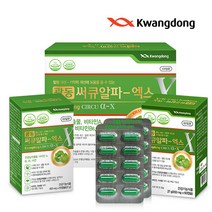 광동 써큐알파-엑스 4개월분 은행잎 추출물 영양제, 1세트, 120정