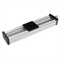 가이드레일 Cnc 슬라이딩 테이블 3D 프린터 Z 축 나사 T8 Nema23 57 스테퍼 모터 Diy C 빔 선형 액추에이터, 은_Lead 8mm L400mm