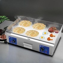 호떡 기계 업소용 가스 전기 노점 철판 구이, 단일사이즈, 전기히터 단독제어 818D|3000W