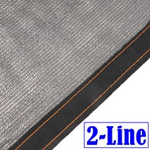 대형차광막 옥상그늘막 카페그늘막 농업용그늘막 80% 차광 야외 파티오 차양 그물 정원 페르골라 태양 보호소 자외선 방지 그늘 패브릭 전망대 테라스 항해 그늘막, [37] 6x6m, [01] 2-Line Gray