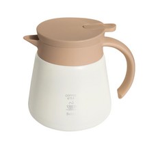세이타 핸드드립 서버포트 보온주전자 600/800ml 윤스테이 커피서버, 800ml, 아이보리, 1개