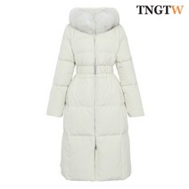 TNGTW 폭스퍼 구스 다운 패딩 점퍼 아이보리 THU0DDW07 HIV