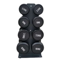 블랙 덤벨거치대 4단 덤벨정리대 철제 아령랙 덤밸렉, 덤벨렉, 1개