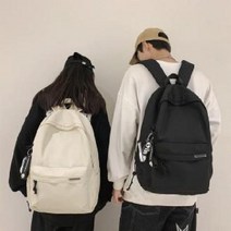 남성용 백팩 대용량 여행 백팩녀 심플한 캐주얼 중학생 고등학생 가방남