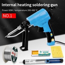 버닝 우드버닝 납댐 burning LUXIANZI 새로운 휴대용 전기 납땜 인두 220V 60W 내부 난방 자동으로 주석 납땜 총 용접 도구 세트 보내기, TKHXQB2, 유럽 ​​연합