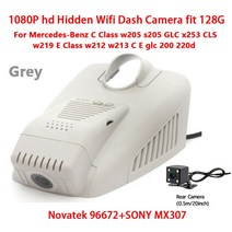사이드 백 미러 카메라 전방 후방 카메라 차량용카메라HD 자동차 비디오 레코더 Wifi DVR 대시 캠 메르세데, 06 DVR Two Lenses_02 32G