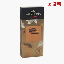 Valrhona Valrhona Dark chocolate Orangettes 발로나 발로하 다크 초콜릿 오랑제뜨 4.58oz(130g) 2팩, 130g, 2개