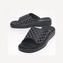 프롬슈 프롬슈 바둑체크 무늬 회사슬리퍼 남성 직장인실내화 (6928688)