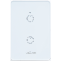 스마트빌 IoT ZigBee 2구 스위치 고출력(1 700W) SLA02, 화이트, 1개