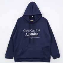 (기모) 애니띵 박스핏 기모 후드티