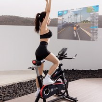 멜킨 스마트 스핀바이크 15kg 가정용 실내자전거 스피닝 즈위프트 게임 사이클 운동기구, 바닐라, 바닐라, 바닐라