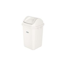 프랑코 퍼블릭 휴지통10L (스윙), 화이트, 1개