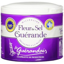 미국 직구 레 게란데 시 Fleur de Sel 퍼플 패키지 고급 그레이드 솔트 화이트 탑 125.0gram 2팩, 수량, 상세참조