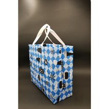 부직포가방 부직포쇼핑백 에코백 장바구니 쇼핑백 생활방수 다용도, 나비청색, 300 x 300 x 120