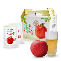 영주햇살듬뚝 깔끔하고 달콤한 국내산 100% 사과즙100ml 30포 50포 80포, 영주 국내산 100% 사과즙 100ml, 30개입, 1개