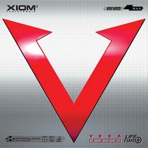 엑시옴 (XIOM) 베가 아시아 (VEGA ASIA) / 강력한 스핀 성능과 높은 스피드의 전천후 공격형 HYPER ELASTO 러버, 맥스(MAX), 적색(레드)