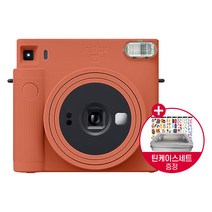 인스탁스 스퀘어SQ1 카메라/틴케이스+인꾸스티커/폴라로이드카메라, 테라코타오렌지