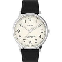 타이맥스 TIMEX 남성용 워터버리 클래식 40mm 시계 브라운 크림