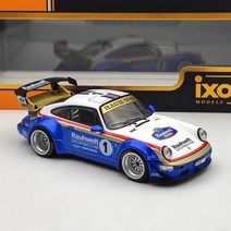 IXO 1:43 PORSCHE Porsche RWB Backdate 964 자동차 모델, 파란색과 흰색 RWB 964 K984