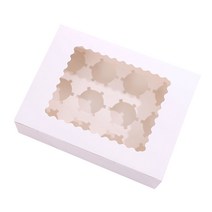 투명창 머핀 상자 컵케이크 타르트 (10P), T-화이트, 1개