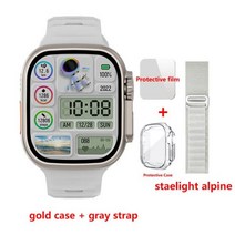 스마트워치 849mm 420*485 NFC 리로지오 intente PK ZD8, Grey-Alpine white_49mm