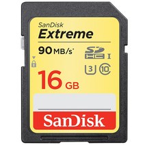 샌디스크 익스트림 SDXC 메모리카드, 16GB