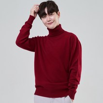 [EVSEG] 2022 프리미엄 캐시미어 폴라티 목폴라 니트 남성 풀오버 스웨터 터틀넥 앱섹 몽골 캐시미어 100