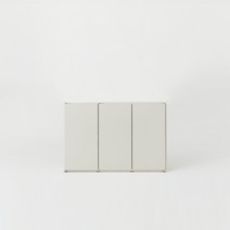 한샘 샘 책장 2단 120cm 수납형 시공 (컬러 택1), 라이트메이플_책장/코튼그레이_도어 (E)