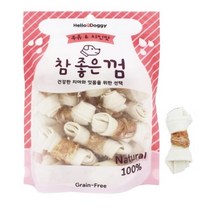 시츄 치석 관리용 치킨말이 소가죽껌 15p 강아지치석 반려견 개껌주는시기 추천