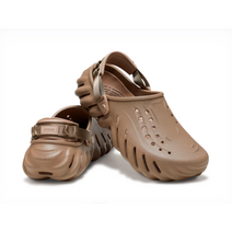 [국내매장판] 크록스 에코 클로그 학교 병원 실내 남녀공용 샌들 카키 207937