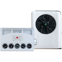 무시동에어컨 화물차 캠핑카 카라반 트레인러 12V 24V 배터리 사용 에어컨, A.24V 레드