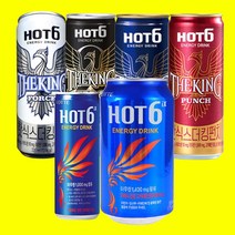 욜케이유 롯데 칠성 핫식스 250ml 6캔 355ml 24캔 더킹 포스 러쉬 펀치 파워 제로 에너지드링크 잠깨는 삼대오백 고카페인, 펀치 355ml 24캔