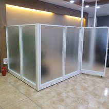 퍼니스원 45t불투명 강화유리파티션 높이 1800, 불투명 w800