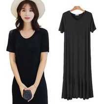 [리더스] 밑단 플레어 여성 롱 원피스 6컬러 여름 반팔