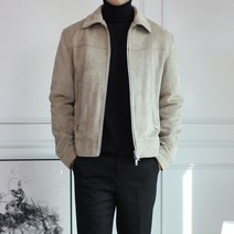 세컨에디션 남자 겨울 숏기장 패딩 스웨이드 자켓