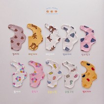 바바베베 턱받이 유아턱받이 아기턱받이, 1개, 래빗겨자