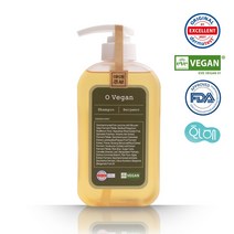 야매주부 화해 FDA 독일 더마 프랑스이브비건 인증 약산성 발효 오비건샴푸 500ml, 1개