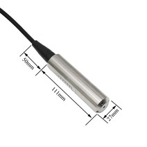 4-20mA 액체 레벨 센서 1m 영어 수심 송신기 24VDC 전원 공급 장치, 한개옵션1, 04 0-4m with 5m cable