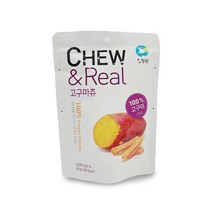 [MantaX] 청정원 CHEW앤REAL 고구마츄 60g / 간식 / 식사대용 / 고구마말랭이, 2개, 2개