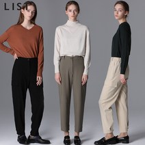 리스트 리스트 백 밴딩 포켓 울팬츠