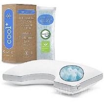 미국 Coop 기능성 베게 메모리폼 베개 퀸 사이즈 쿨링젤 포함 일자 거북목 등받이 지지대, Eden Cool+, Cut-out
