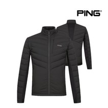 [핑골프(P)] 핑 남성 하이브리드 구스 다운 점퍼 P111B3JP221_BK