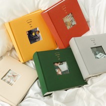 오첵 4x6 포켓식 포토앨범 200매 인화사진 앨범, 표지사진형, 크림베이지