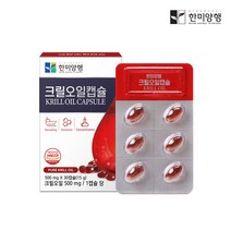 한미양행 남극 크릴새우오일 캡슐 인지질 58% 500mg30캡슐, 크릴오일 4박스 120캡슐 (4개월분)