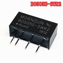 10Pcs 원래 MORNSUN DC-DC 전원 모듈 B0505S-3WR2 절연 전원 공급 장치 5V 0.6A 1.5kV 3W B0505S, 한개옵션1, 한개옵션0