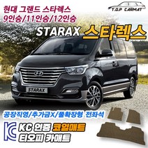 현대 그랜드 스타렉스 하이리무진 11인승 15인 확장형 코일매트 차량용 바닥매트 티오피카매트, 풀세트(트렁크포함), 레드, 스타렉스 15인승 (유치원차량) [2007~2021]